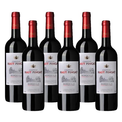 Case of 6 Chateau Haut Pingat Bordeaux 75cl Red Wine Wine